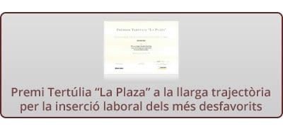 Premi Tertúlia “La Plaza”